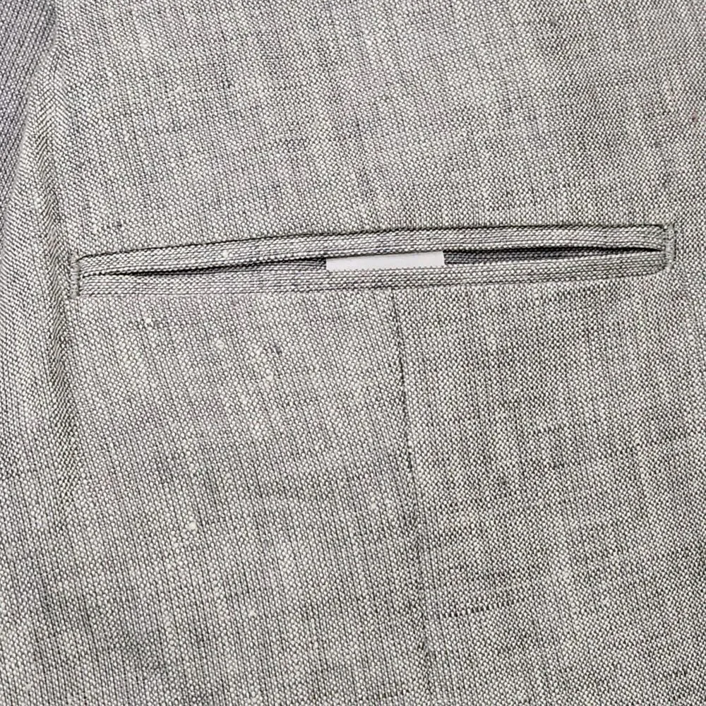 J.‎ Crew Thompson Blazer 100% Linen Men's 42R Gray Two Button Sport Coat Jacket